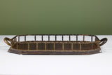 Octagonal Brass Tray with Handles