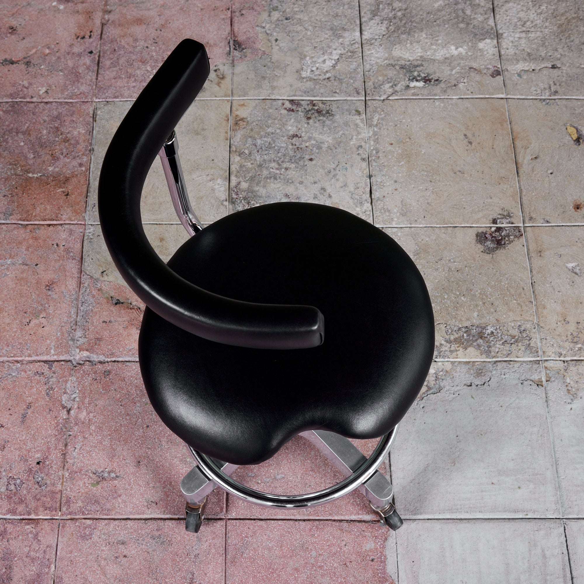 ON HOLD ** Adjustable Chair with Leather Seat by Den-Tal