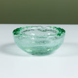 Daum Green Bubble Crystal Ashtray