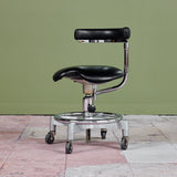 ON HOLD ** Adjustable Chair with Leather Seat by Den-Tal