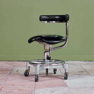 ON HOLD ** Adjustable Chair with Leather Seat by Den-Tal