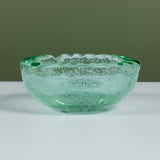 Daum Green Bubble Crystal Ashtray