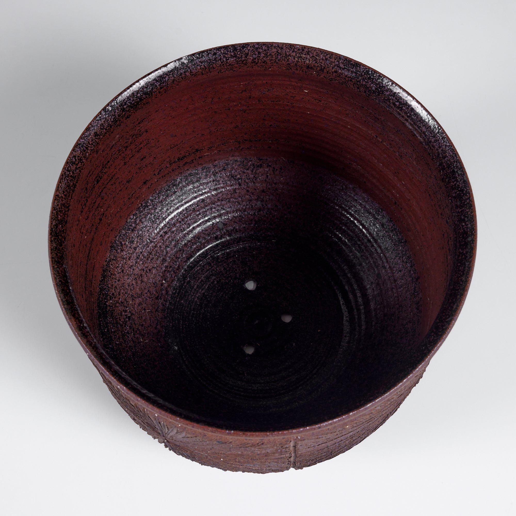 David Cressey & Robert Maxwell Stoneware “Sunburst” Bowl Planter for Earthgender