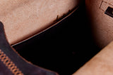 Cuendet Leather Strap Bag with Wood Latches