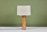 Sculptural Oak Table Lamp