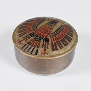 Phoenix Rising Brass Lidded Bowl