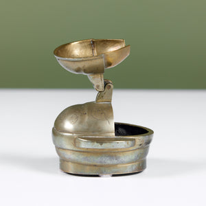 Flip Top Brass Ashtray