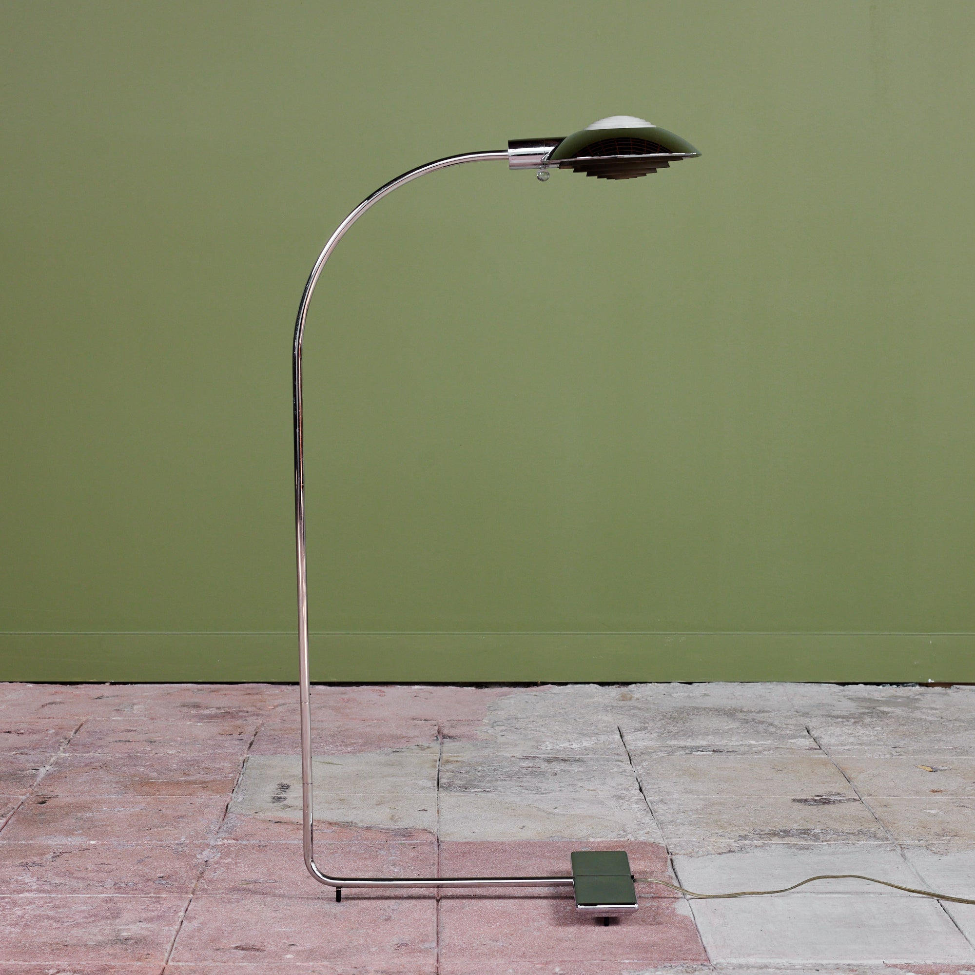 Cedric Hartman Chrome Pharmacy Floor Lamp
