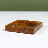 Amber Resin Ashtray