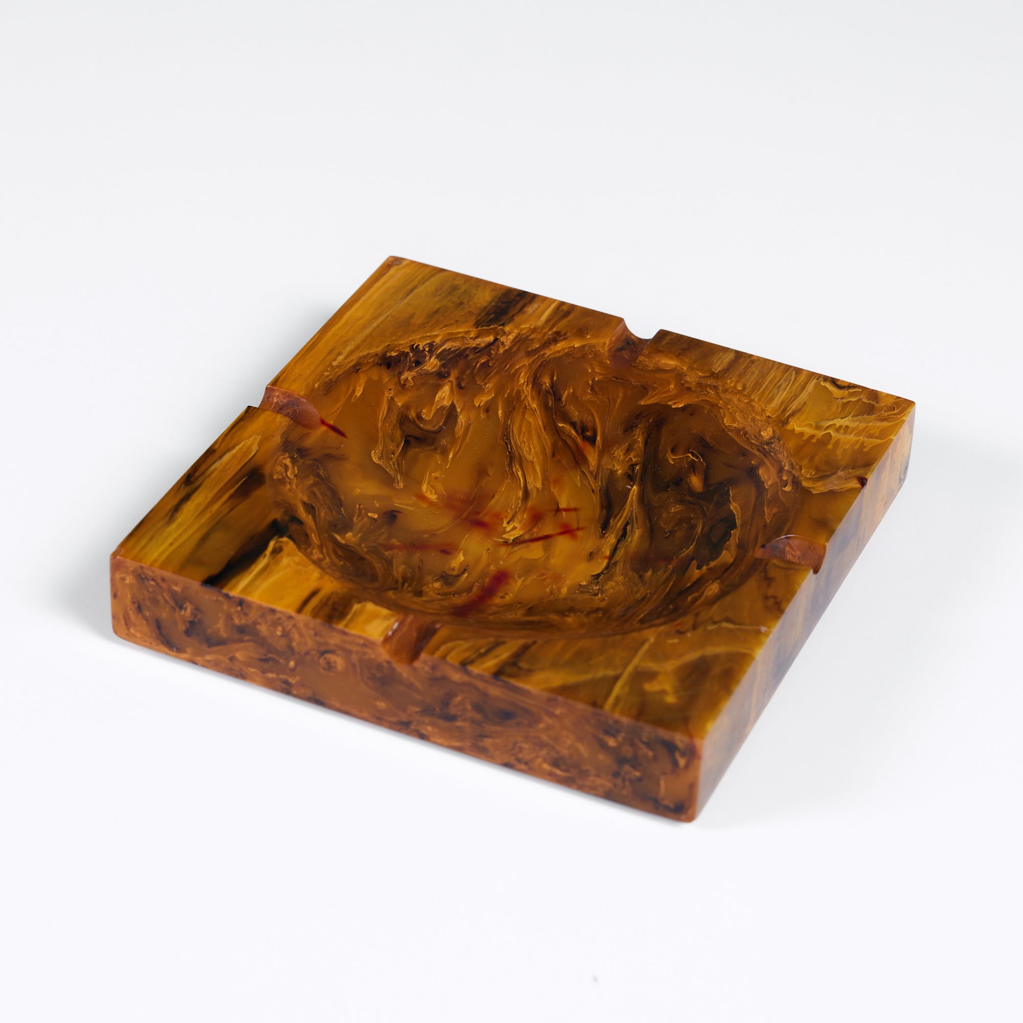 Amber Resin Ashtray