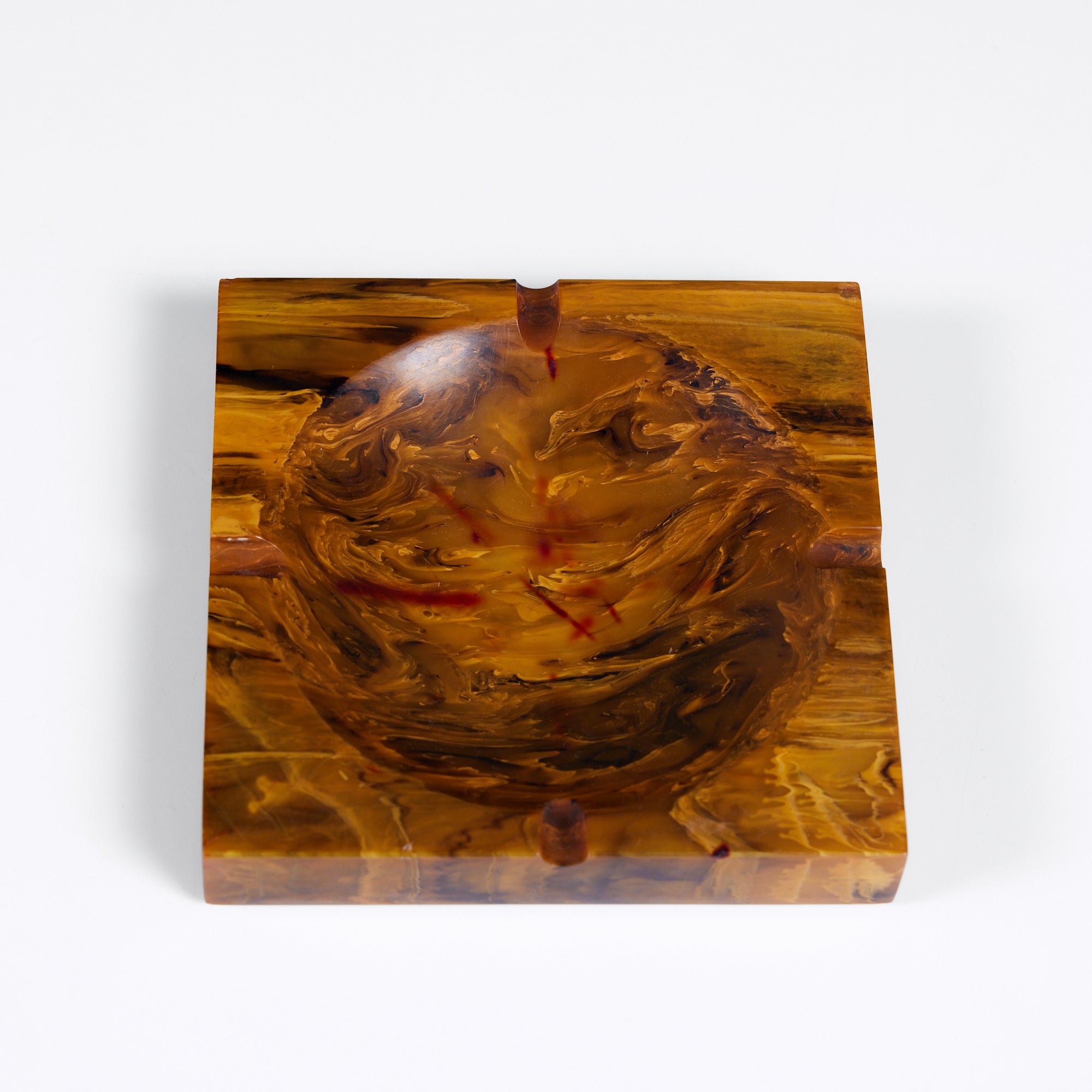 Amber Resin Ashtray