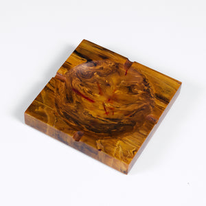 Amber Resin Ashtray