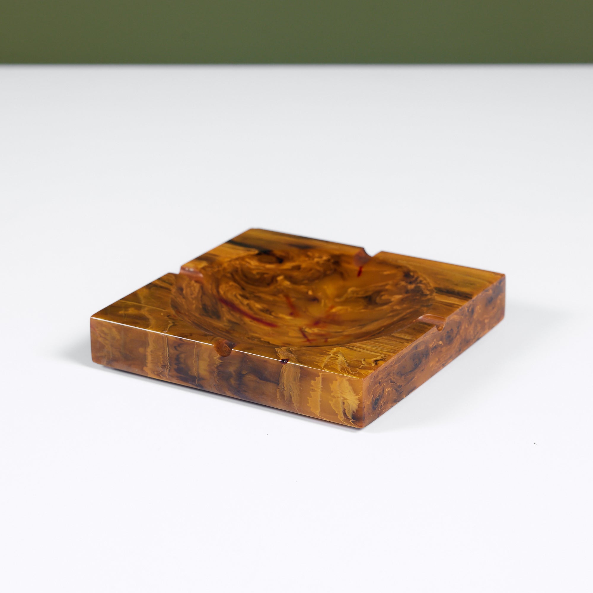 Amber Resin Ashtray