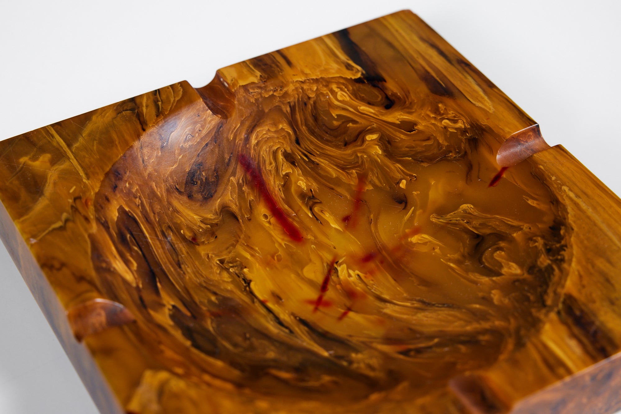 Amber Resin Ashtray