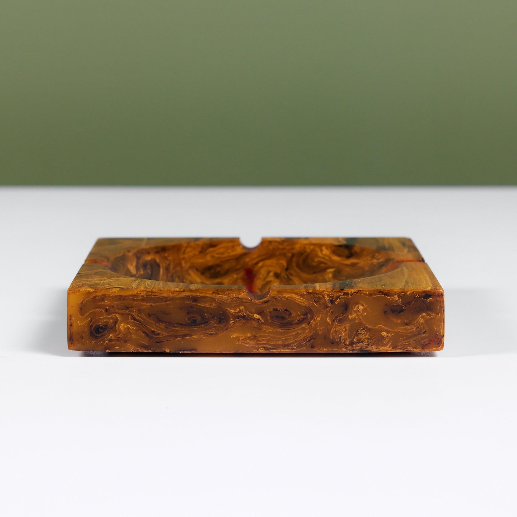 Amber Resin Ashtray