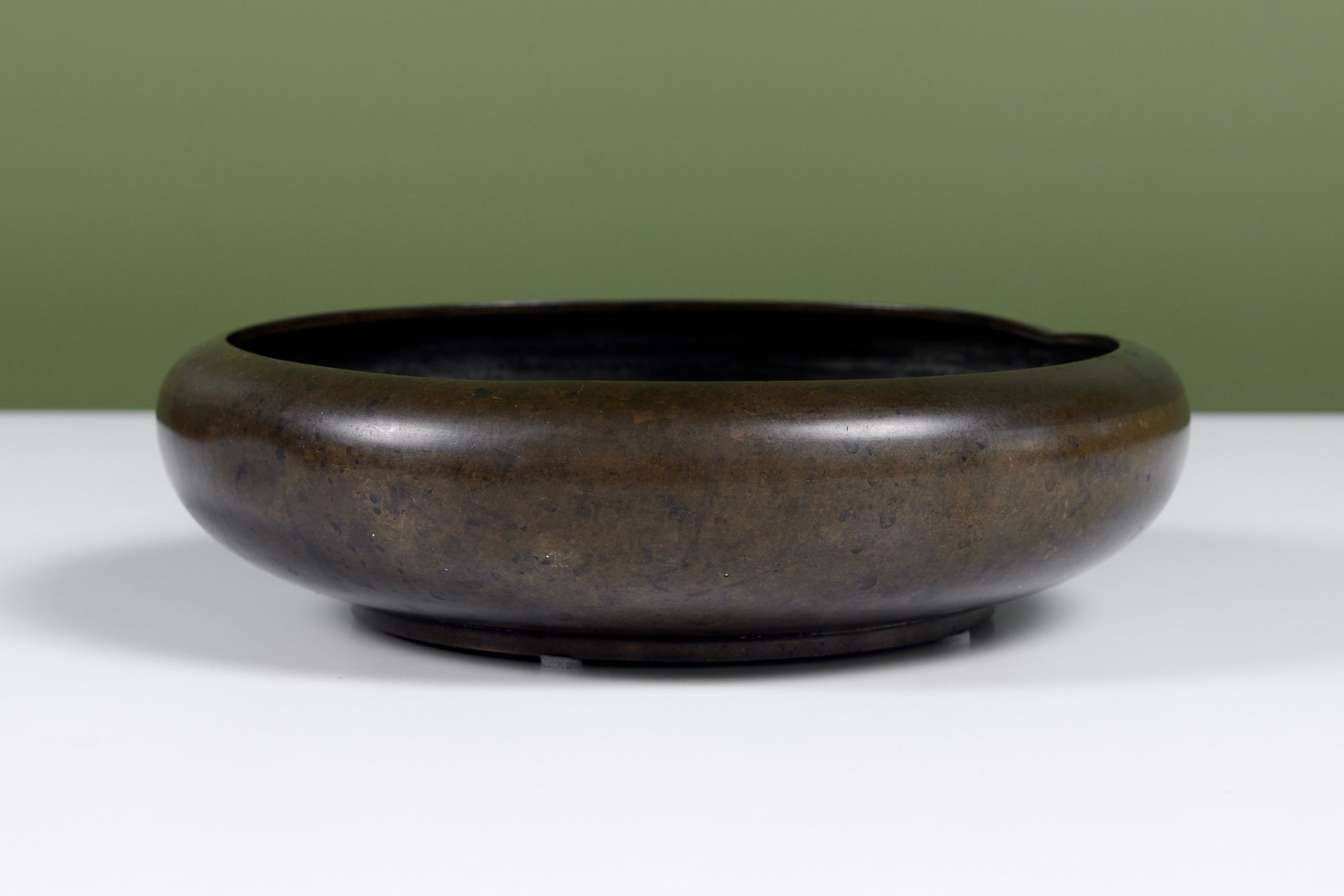 Cast Bronze Modernist Bowl