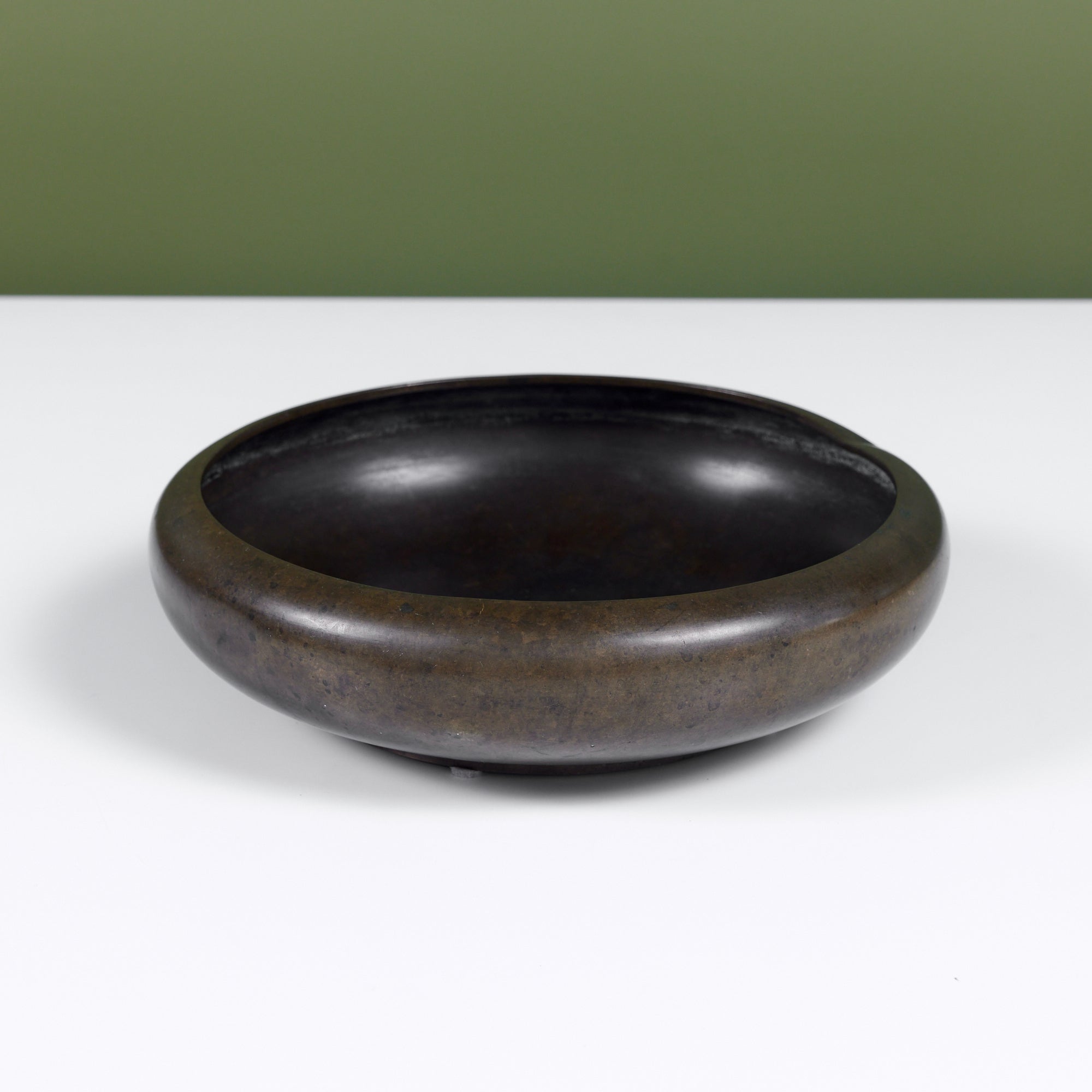 Cast Bronze Modernist Bowl