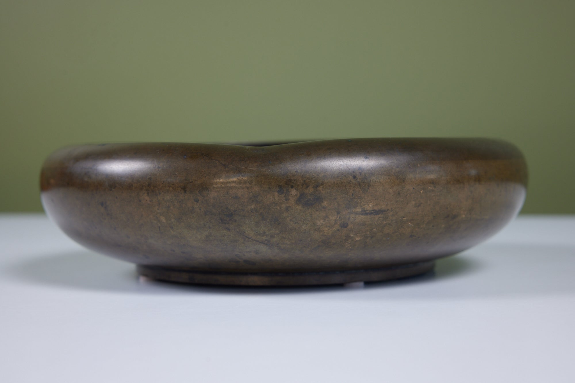 ON HOLD ** Cast Bronze Modernist Bowl