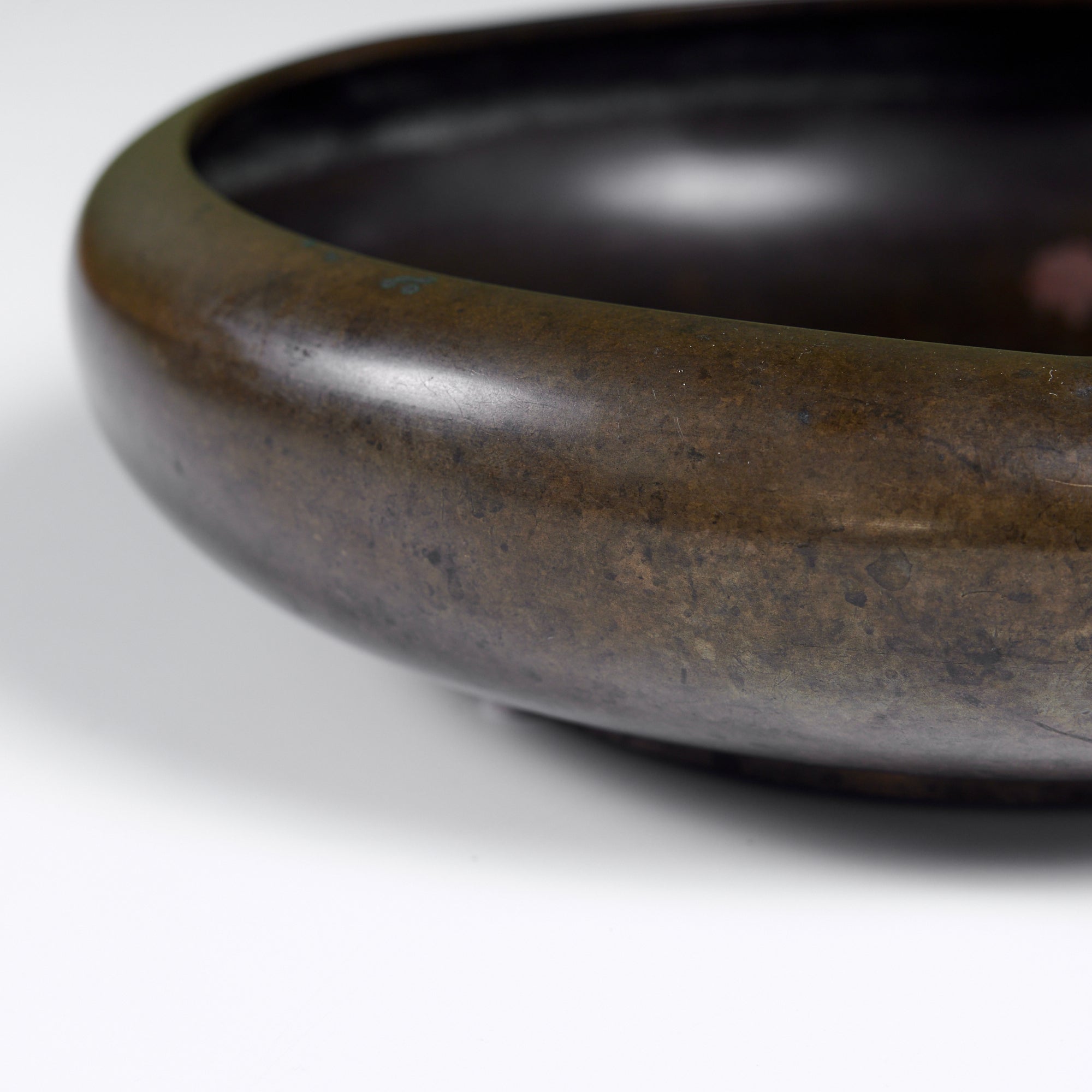 Cast Bronze Modernist Bowl