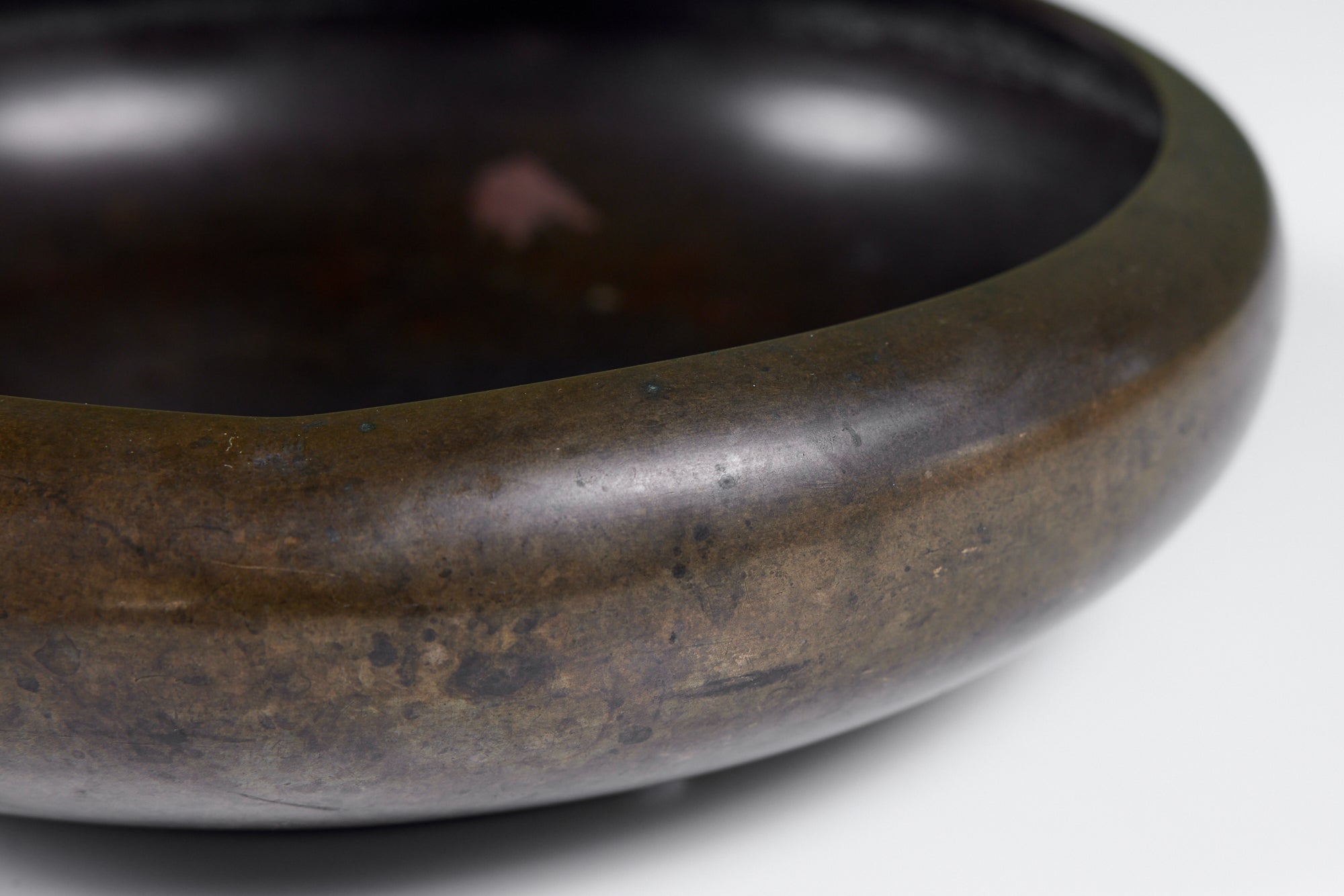 Cast Bronze Modernist Bowl