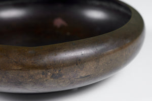 ON HOLD ** Cast Bronze Modernist Bowl