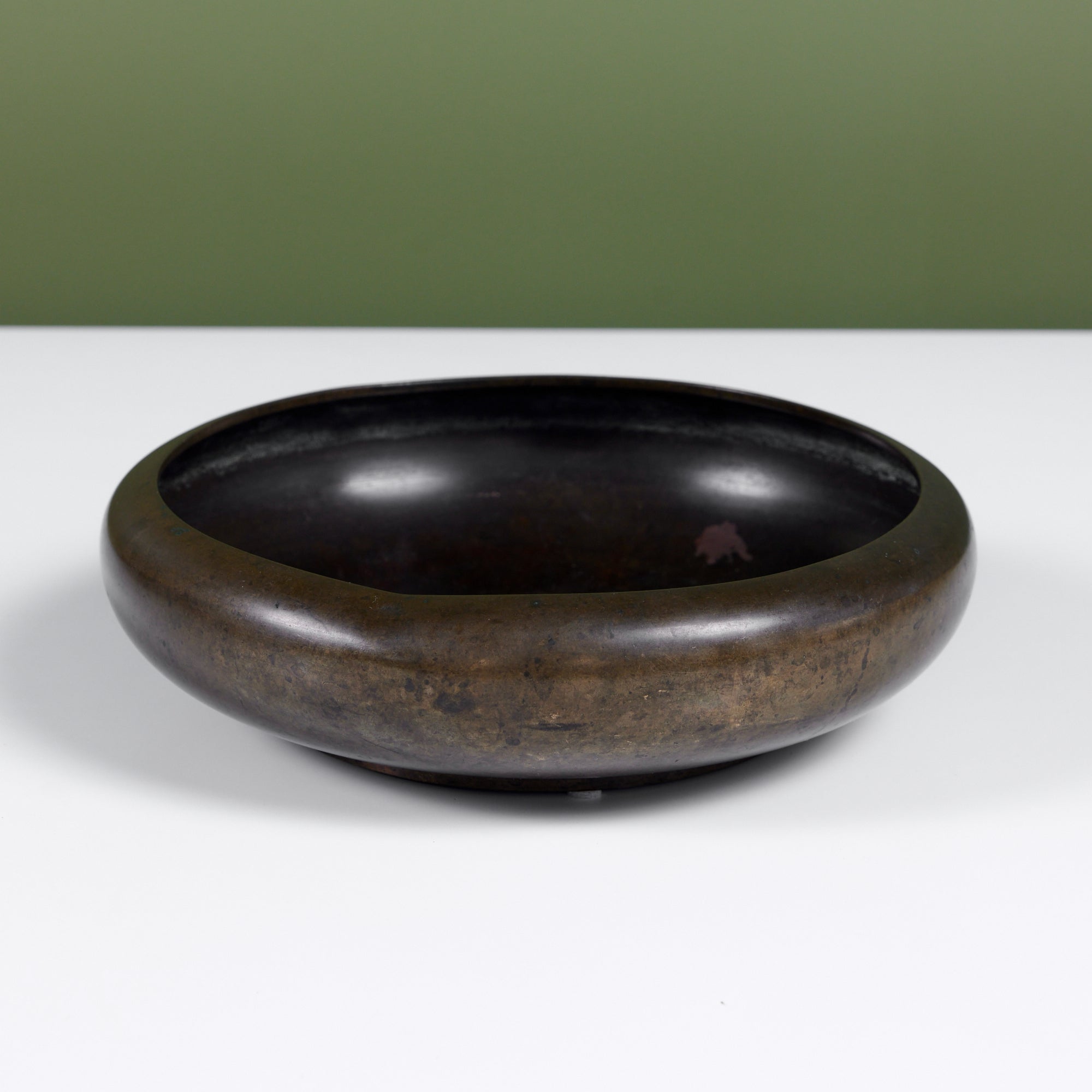 Cast Bronze Modernist Bowl