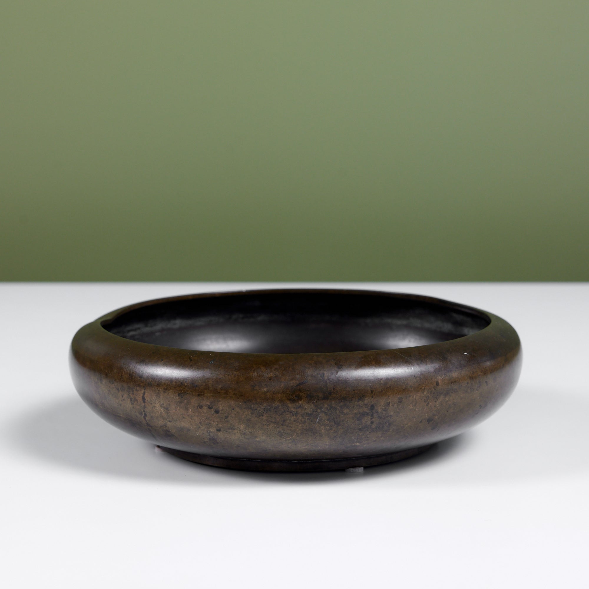 Cast Bronze Modernist Bowl