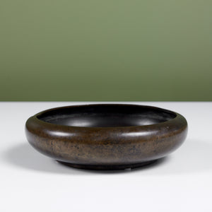 Cast Bronze Modernist Bowl
