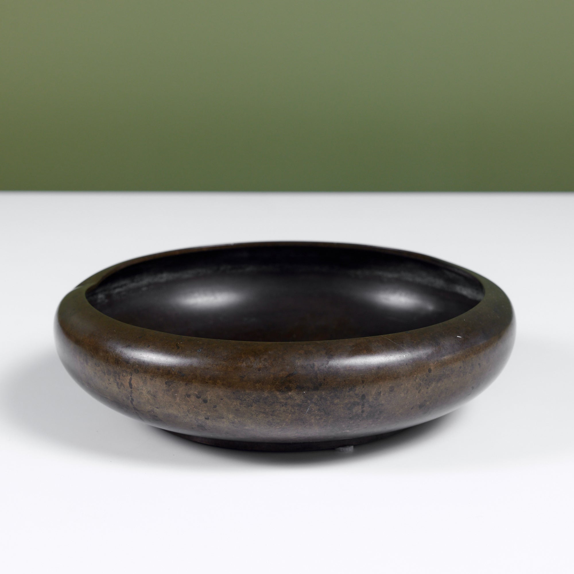Cast Bronze Modernist Bowl