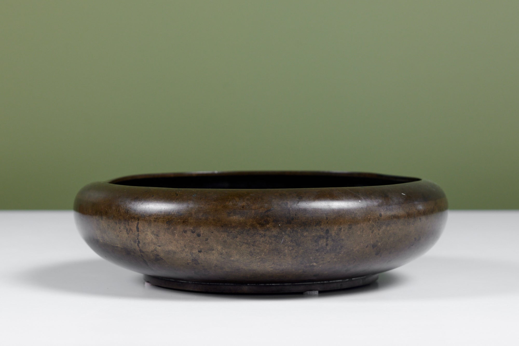 Cast Bronze Modernist Bowl