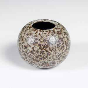 Gray Speckle Glazed Bud Vase