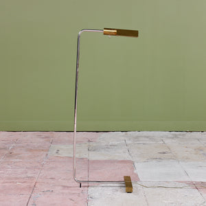 Cedric Hartman Brass and Stainless Steel Floor Lamp