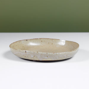 ON HOLD ** Ceramic Glazed Rimmed Dish