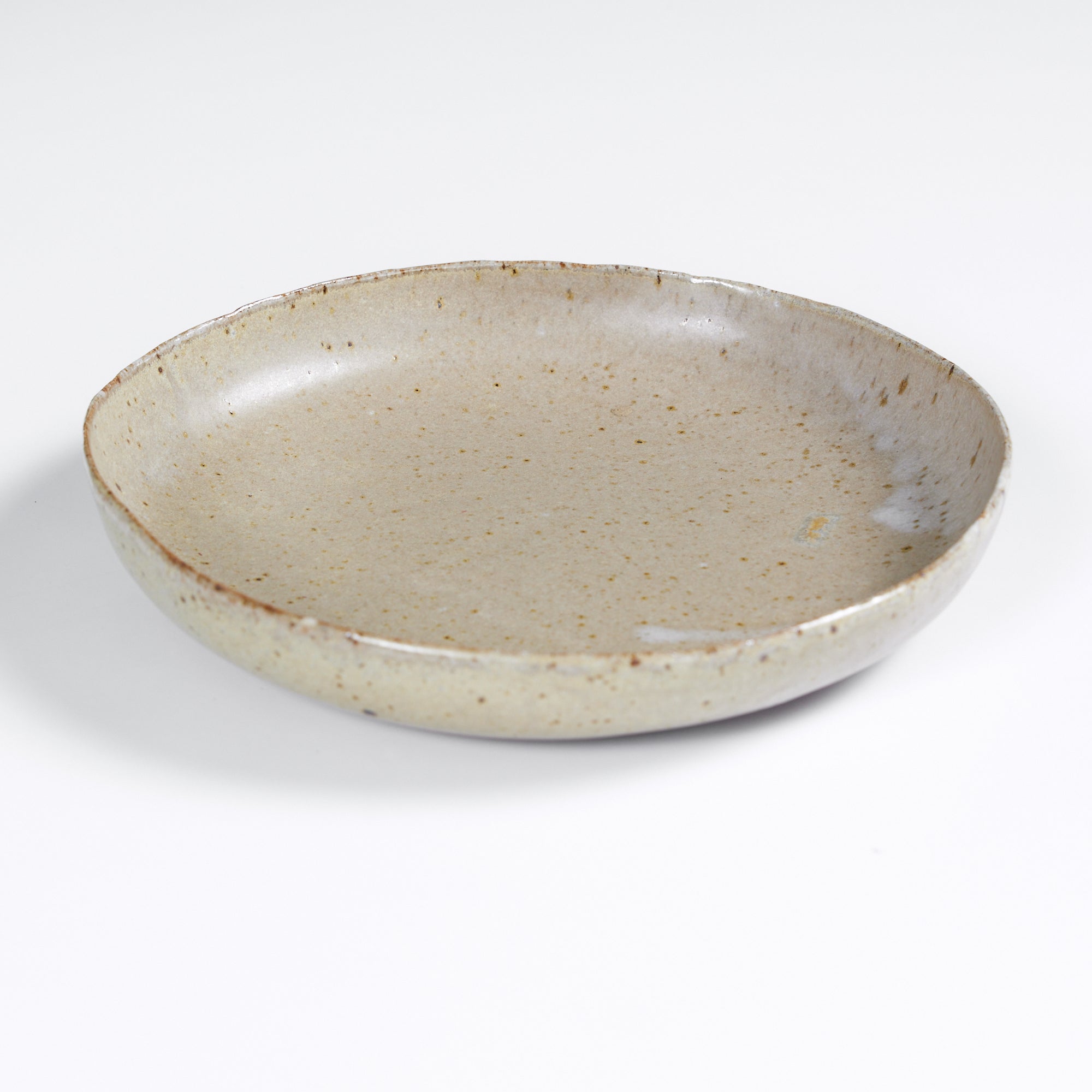 ON HOLD ** Ceramic Glazed Rimmed Dish
