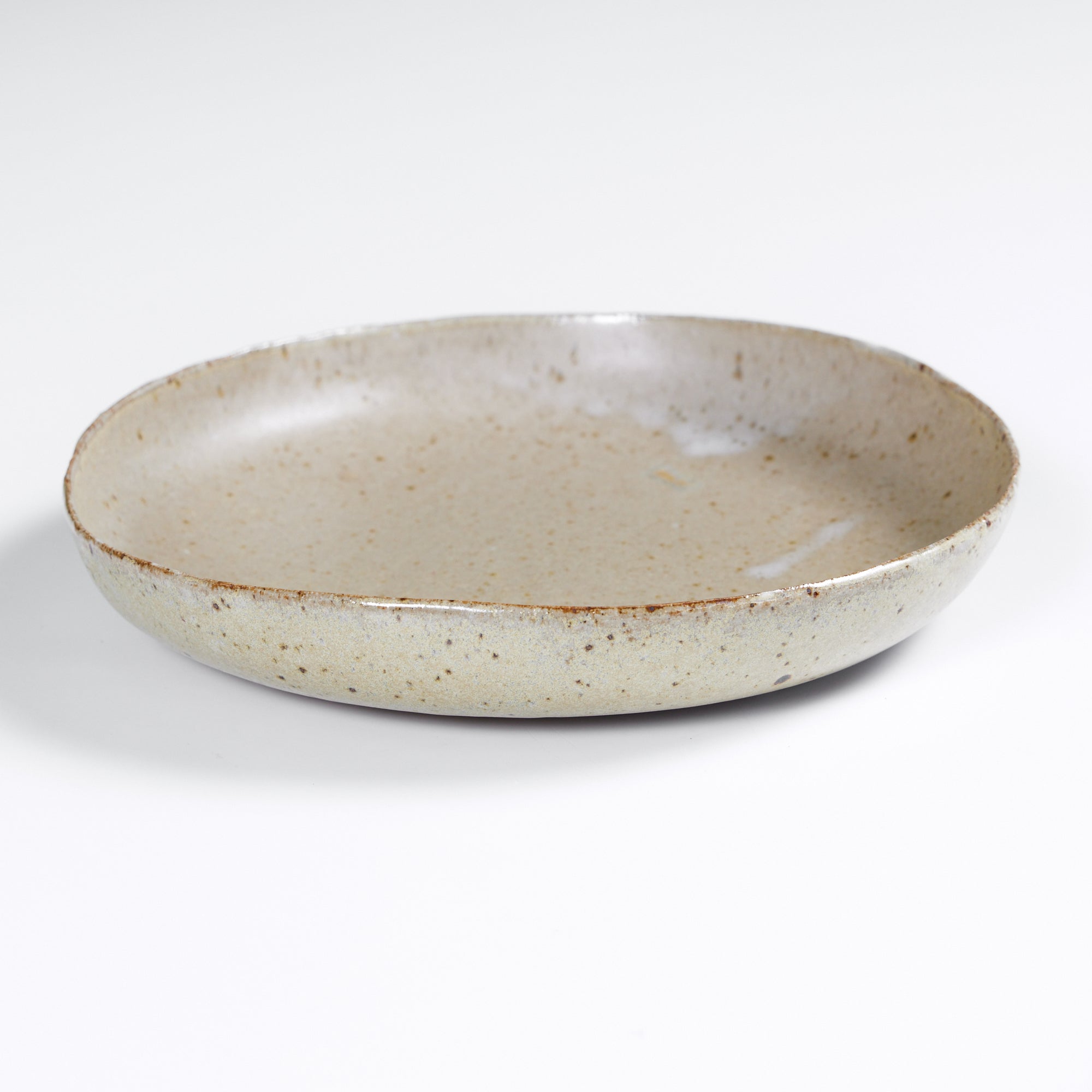 ON HOLD ** Ceramic Glazed Rimmed Dish