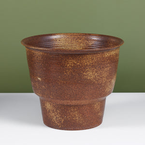 Hand Thrown Speckle Glazed Planter