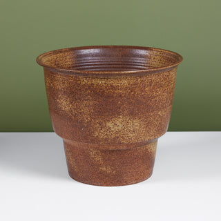 hand thrown terracotta plant pots Hand Thrown Speckle Glazed Planter – DEN