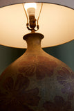 David Cressey Floral Motif Ceramic Glazed Lamp