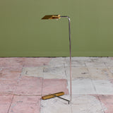 Cedric Hartman Brass and Stainless Steel Floor Lamp