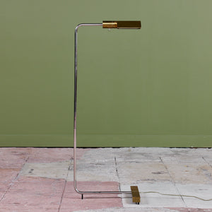 Cedric Hartman Brass and Stainless Steel Floor Lamp