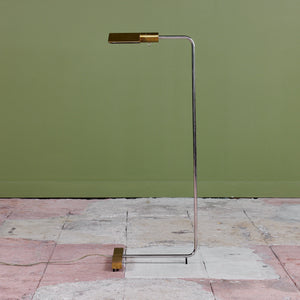 Cedric Hartman Brass and Stainless Steel Floor Lamp