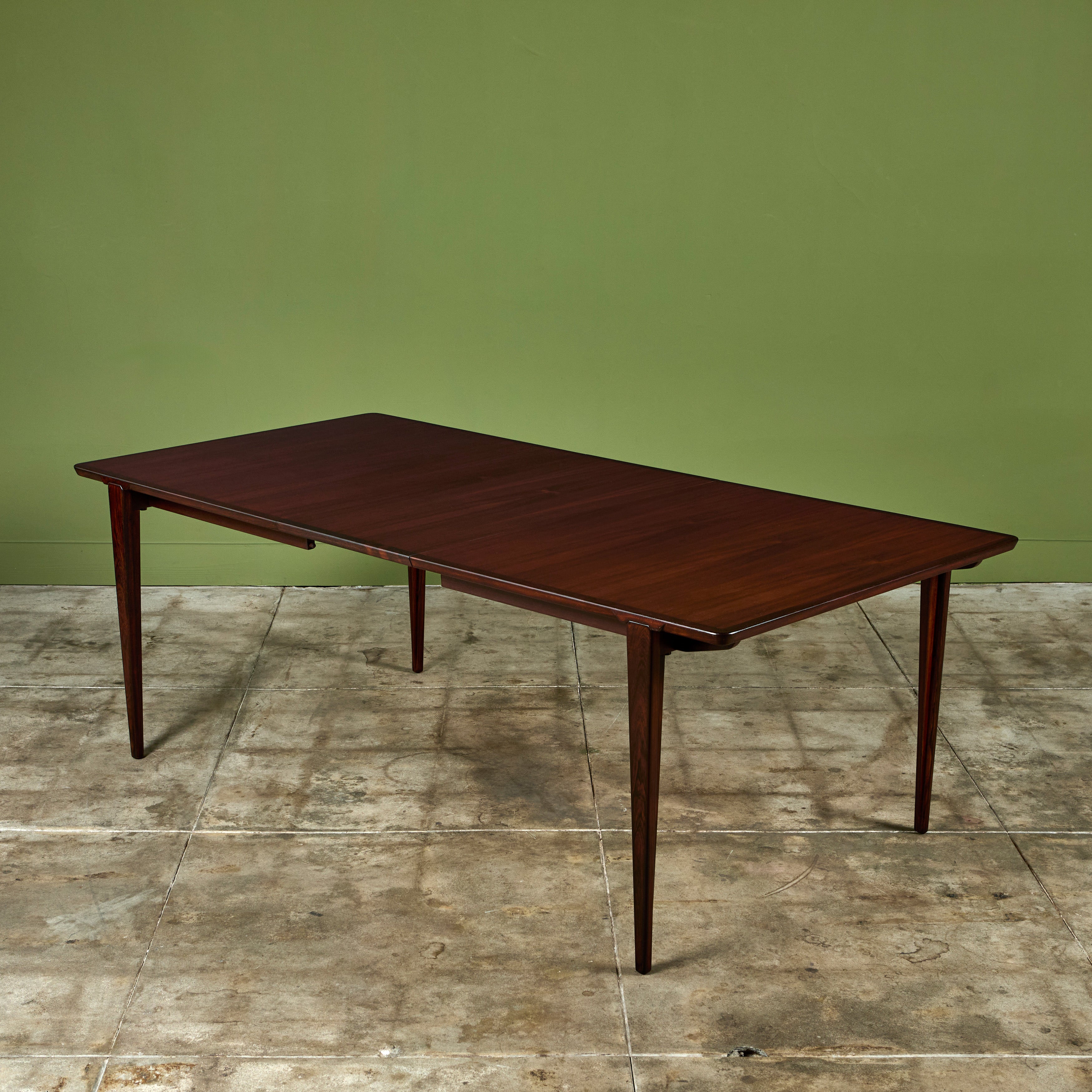 Henry Rosengren Hansen Rosewood Dining Table for Brande Mobelindustri