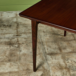 Henry Rosengren Hansen Rosewood Dining Table for Brande Mobelindustri