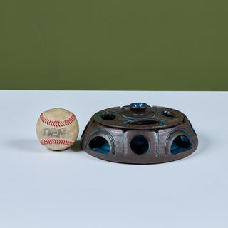 Glazed Stoneware Bowl with Lid