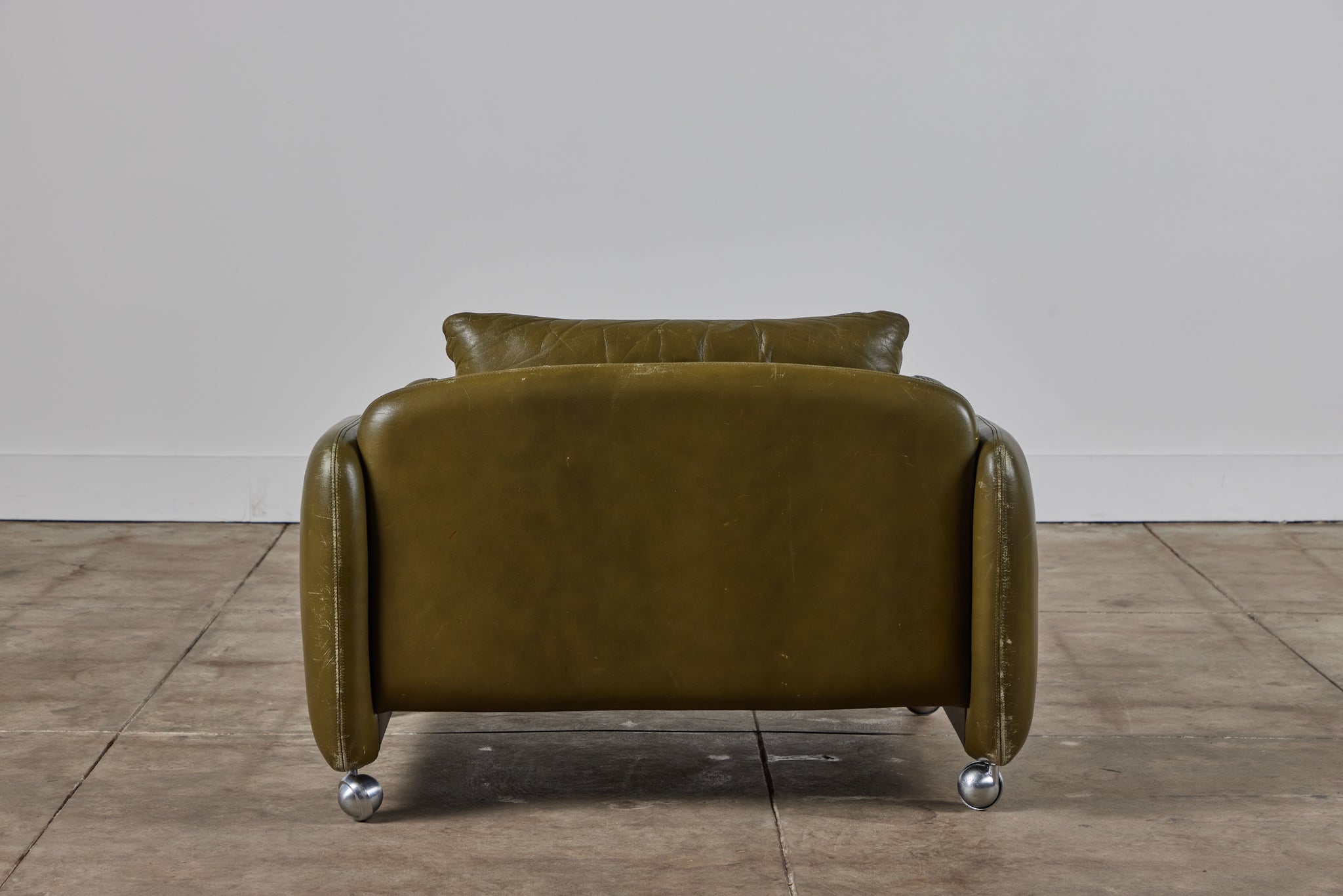 ON HOLD ** Low Leather Lounge Chair for Peem