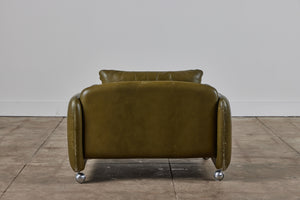 ON HOLD ** Low Leather Lounge Chair for Peem