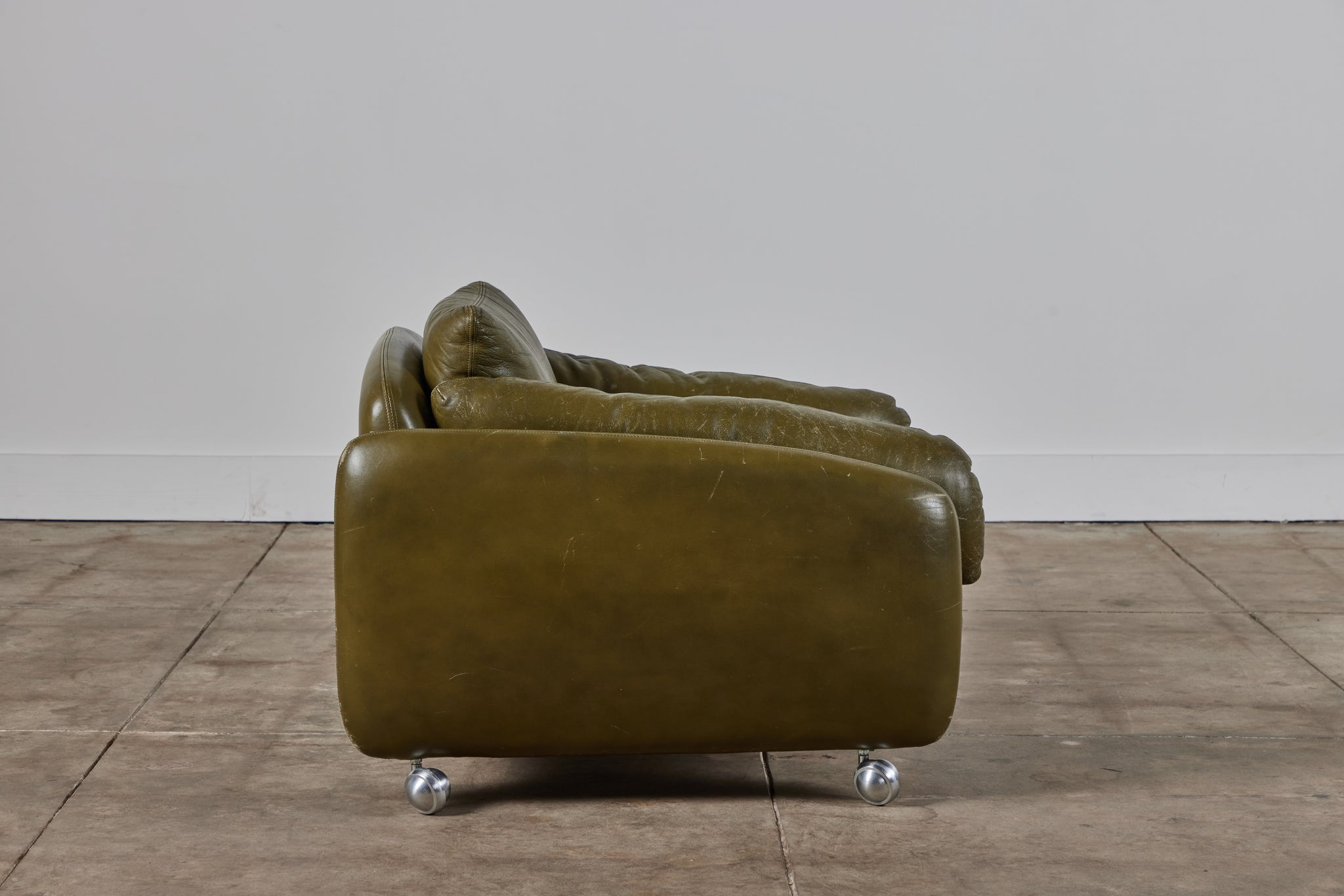 ON HOLD ** Low Leather Lounge Chair for Peem