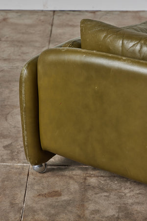 ON HOLD ** Low Leather Lounge Chair for Peem