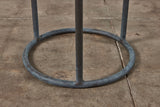 Walter Lamb for Brown Jordan Bronze Patio Side Table with Travertine Top
