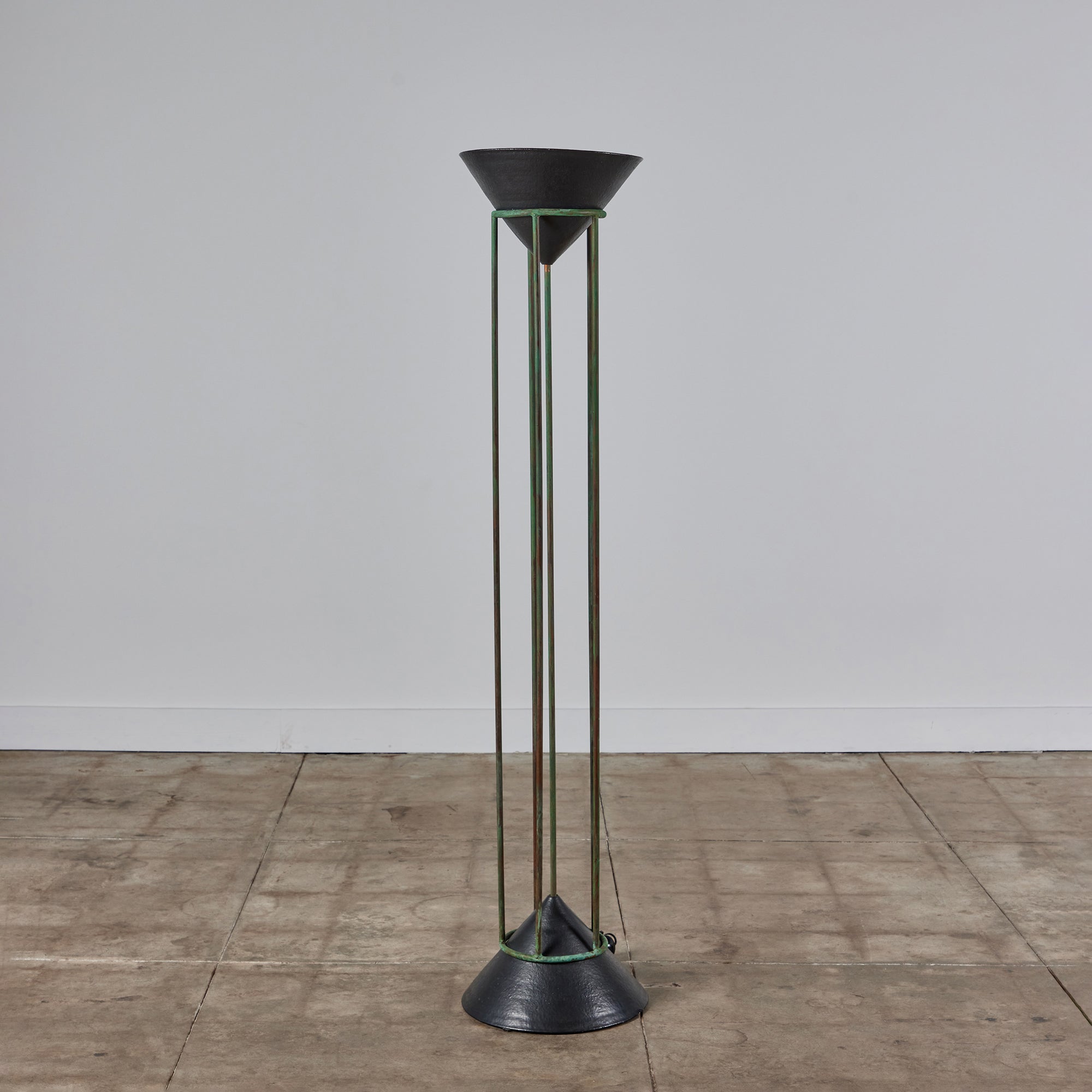 ON HOLD ** Copper & Ceramic Postmodern Floor Lamp